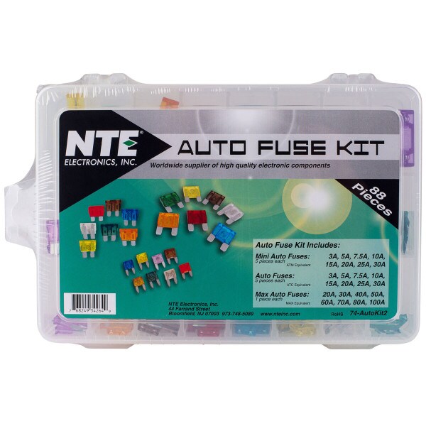 Main product image for NTE 74-AUTOKIT2 Fuse Kit 88 Assorted ATC ATM and Max 071-320